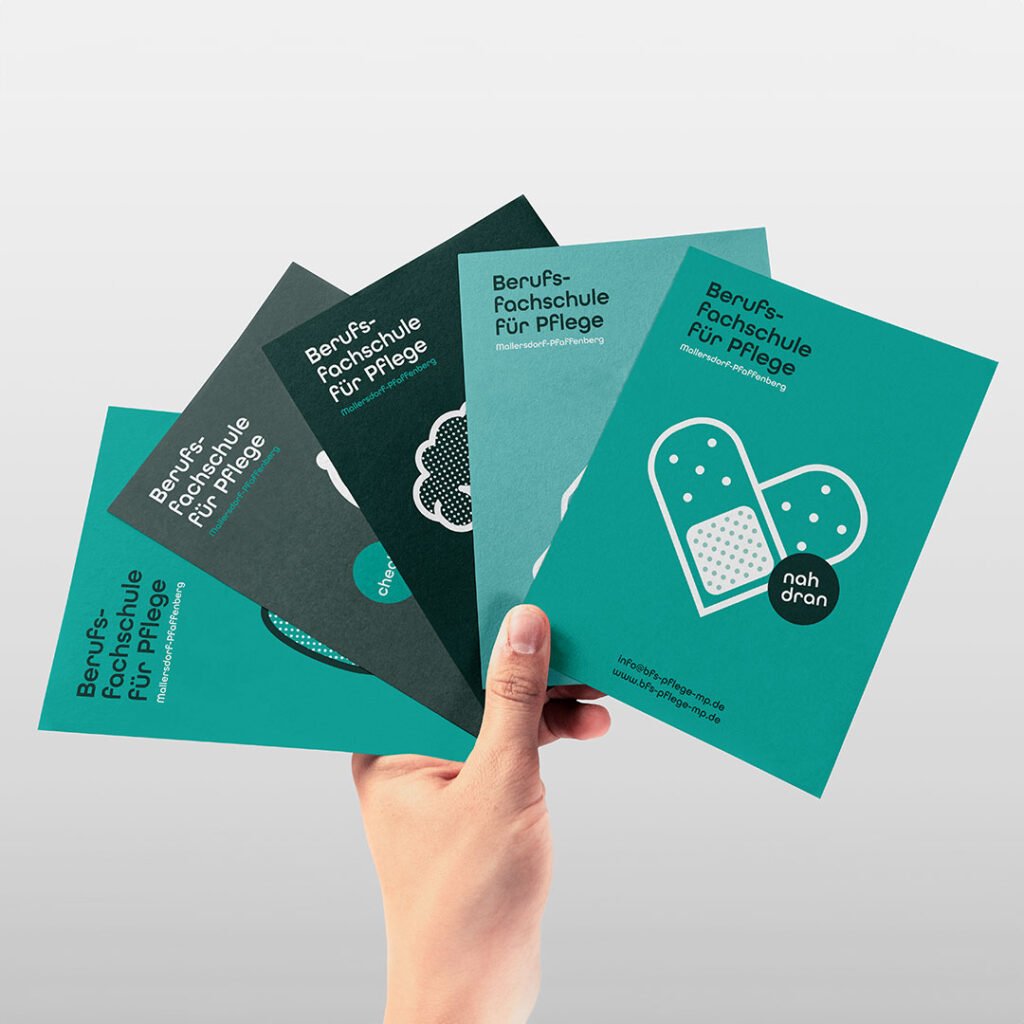 Pflegeschule Mallersdorf-Pfaffenberg Flyergestaltung