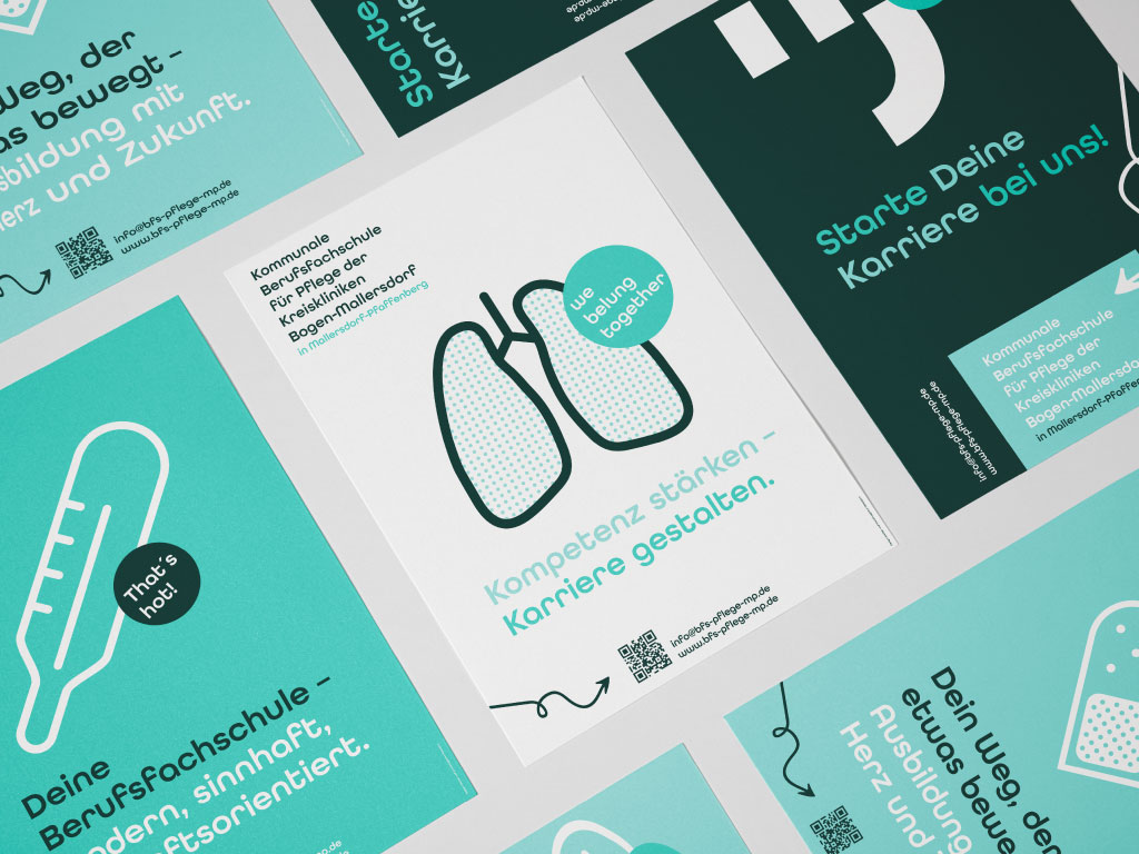 Pflegeschule Mallersdorf-Pfaffenberg Flyergestaltung