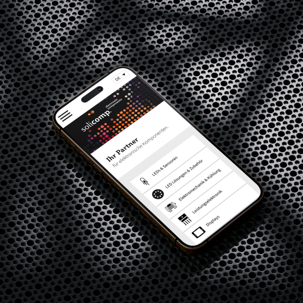 Solicomp Website responsive Ansicht