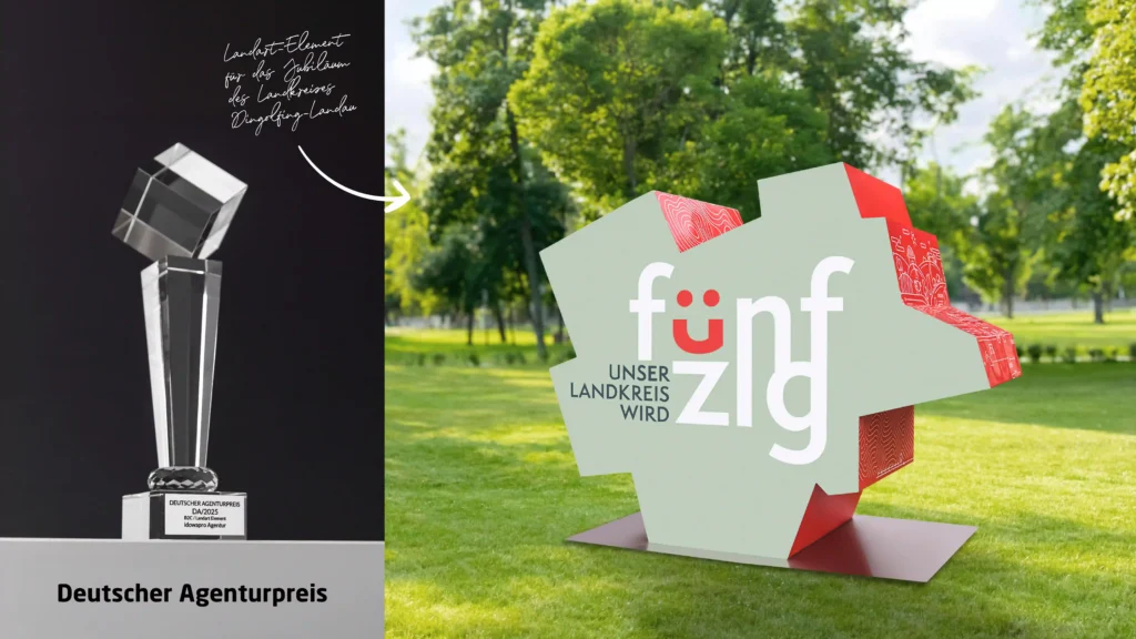 Deutscher Agenturpreis Auszeichnung für das Landart Element